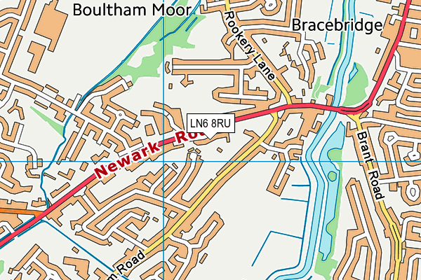 LN6 8RU map - OS VectorMap District (Ordnance Survey)