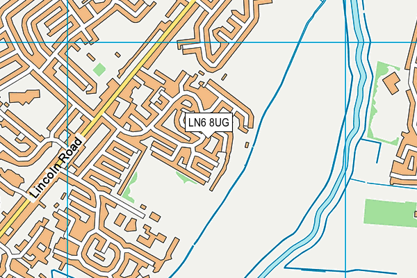 LN6 8UG map - OS VectorMap District (Ordnance Survey)