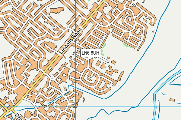 LN6 8UH map - OS VectorMap District (Ordnance Survey)