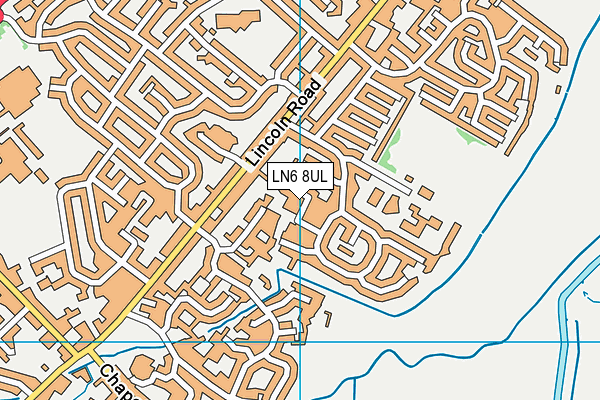 LN6 8UL map - OS VectorMap District (Ordnance Survey)