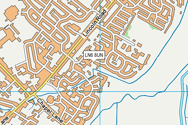 LN6 8UN map - OS VectorMap District (Ordnance Survey)