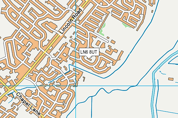 LN6 8UT map - OS VectorMap District (Ordnance Survey)