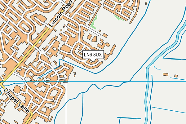 LN6 8UX map - OS VectorMap District (Ordnance Survey)