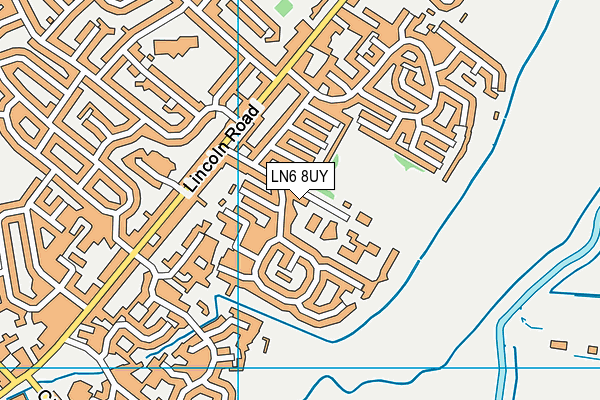 LN6 8UY map - OS VectorMap District (Ordnance Survey)
