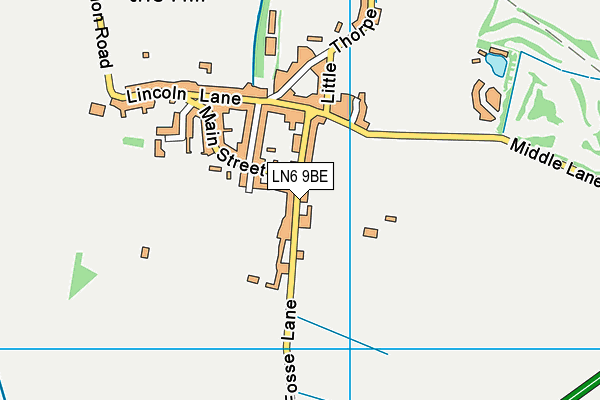 LN6 9BE map - OS VectorMap District (Ordnance Survey)