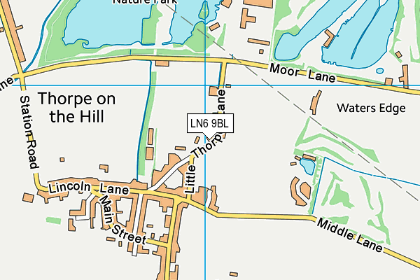 LN6 9BL map - OS VectorMap District (Ordnance Survey)