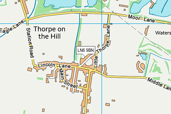 The St Michael's Church of England Primary School, Thorpe on the Hill map (LN6 9BN) - OS VectorMap District (Ordnance Survey)