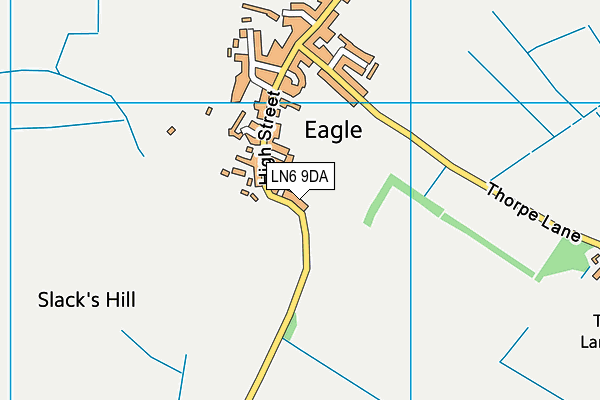 LN6 9DA map - OS VectorMap District (Ordnance Survey)