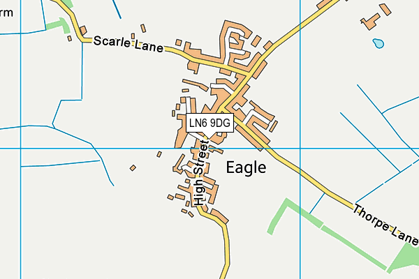 LN6 9DG map - OS VectorMap District (Ordnance Survey)