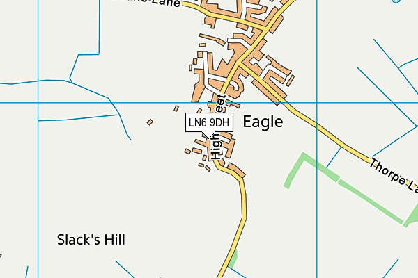 LN6 9DH map - OS VectorMap District (Ordnance Survey)