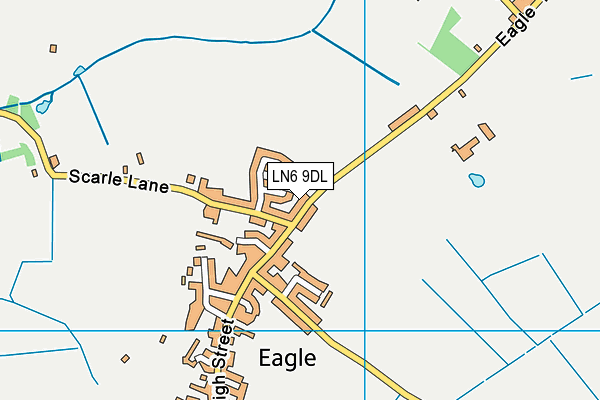 LN6 9DL map - OS VectorMap District (Ordnance Survey)