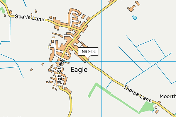 LN6 9DU map - OS VectorMap District (Ordnance Survey)