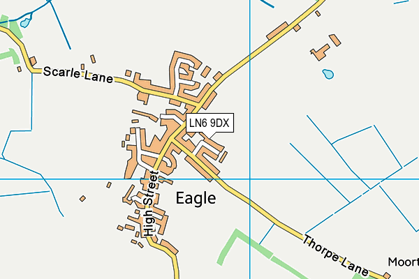 LN6 9DX map - OS VectorMap District (Ordnance Survey)