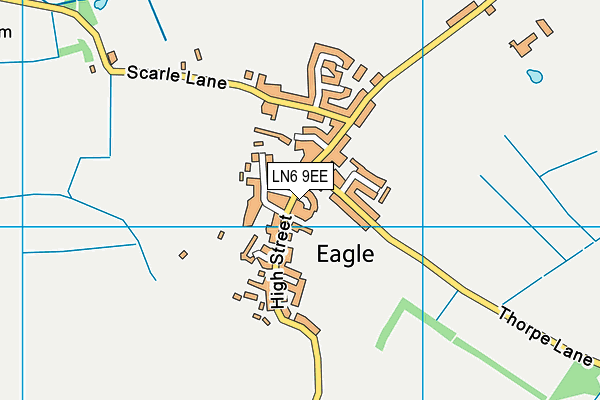 LN6 9EE map - OS VectorMap District (Ordnance Survey)