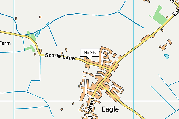 LN6 9EJ map - OS VectorMap District (Ordnance Survey)