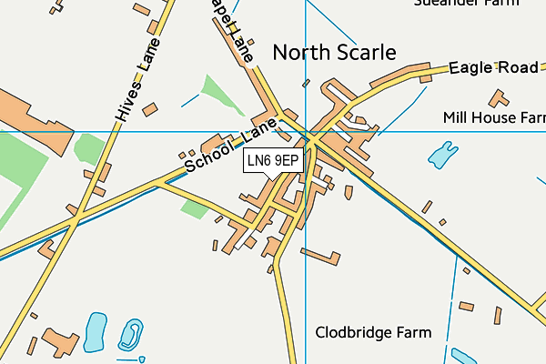 LN6 9EP map - OS VectorMap District (Ordnance Survey)