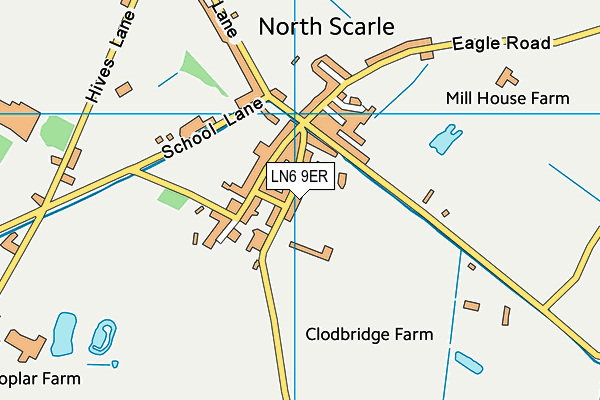 North Scarle Tennis Club map (LN6 9ER) - OS VectorMap District (Ordnance Survey)