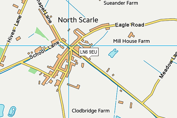 North Scarle Playing Field map (LN6 9EU) - OS VectorMap District (Ordnance Survey)