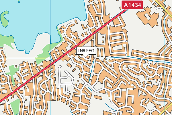 LN6 9FG map - OS VectorMap District (Ordnance Survey)