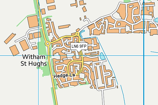 LN6 9FP map - OS VectorMap District (Ordnance Survey)