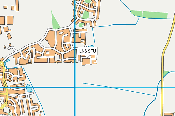 LN6 9FU map - OS VectorMap District (Ordnance Survey)