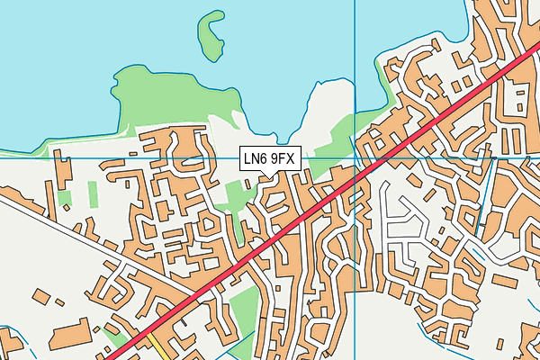 LN6 9FX map - OS VectorMap District (Ordnance Survey)