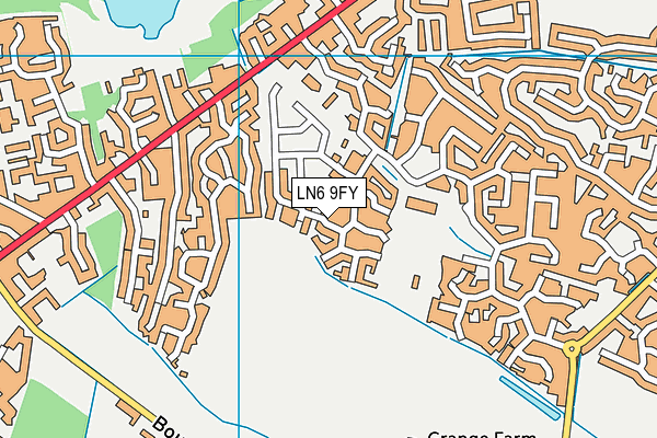 LN6 9FY map - OS VectorMap District (Ordnance Survey)
