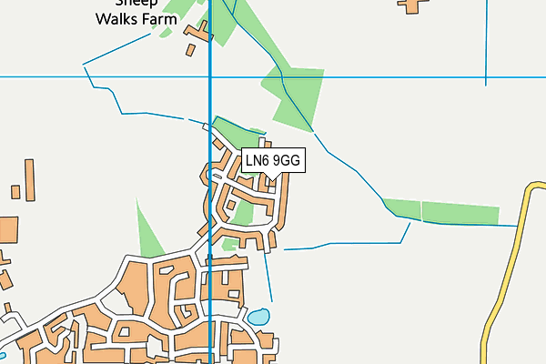 LN6 9GG map - OS VectorMap District (Ordnance Survey)