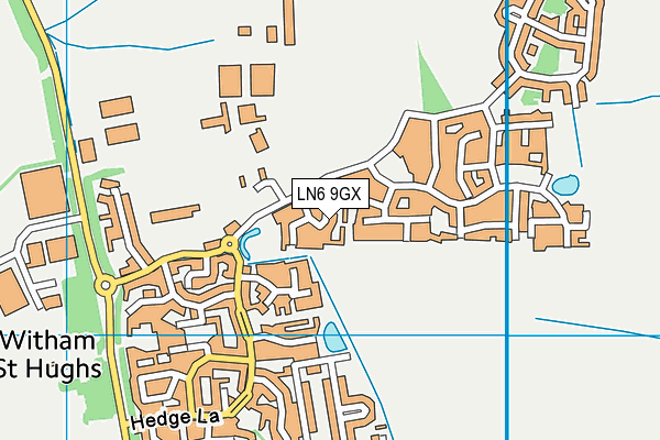 LN6 9GX map - OS VectorMap District (Ordnance Survey)