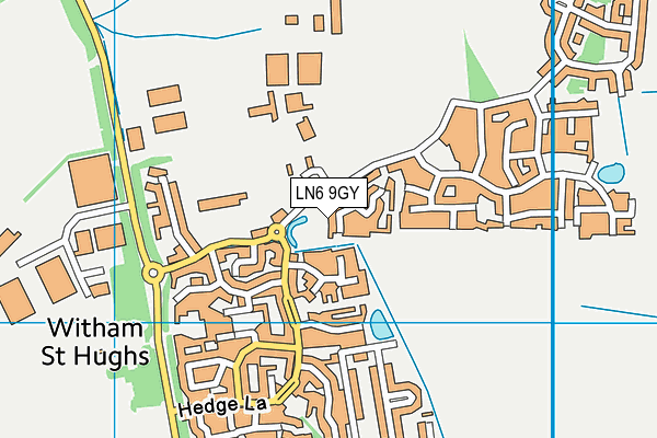 LN6 9GY map - OS VectorMap District (Ordnance Survey)