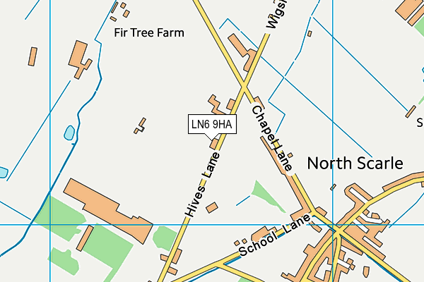LN6 9HA map - OS VectorMap District (Ordnance Survey)