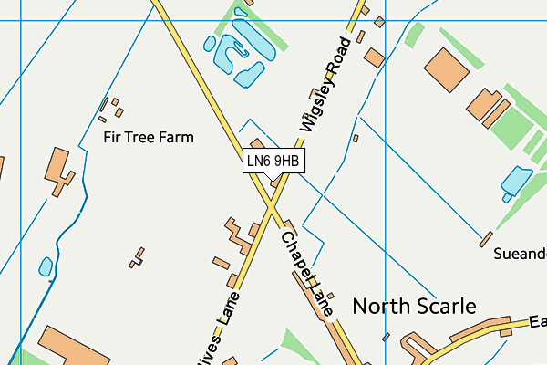 LN6 9HB map - OS VectorMap District (Ordnance Survey)