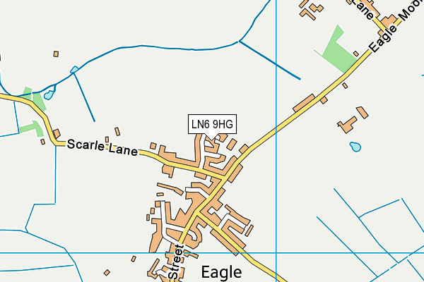 LN6 9HG map - OS VectorMap District (Ordnance Survey)