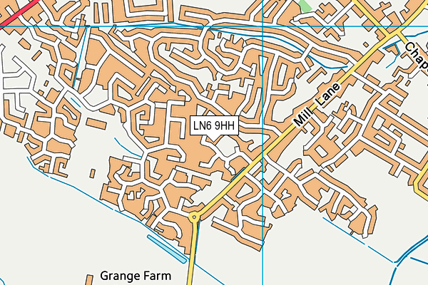 LN6 9HH map - OS VectorMap District (Ordnance Survey)