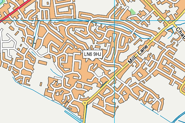 LN6 9HJ map - OS VectorMap District (Ordnance Survey)