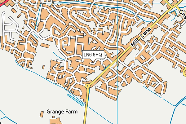 LN6 9HQ map - OS VectorMap District (Ordnance Survey)