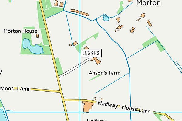 LN6 9HS map - OS VectorMap District (Ordnance Survey)