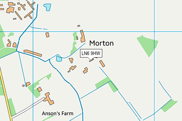 LN6 9HW map - OS VectorMap District (Ordnance Survey)