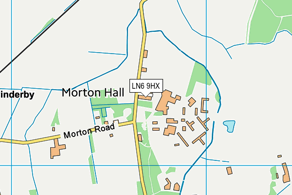 LN6 9HX map - OS VectorMap District (Ordnance Survey)