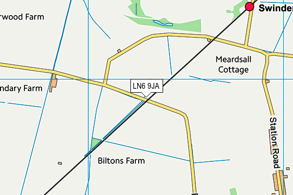 LN6 9JA map - OS VectorMap District (Ordnance Survey)