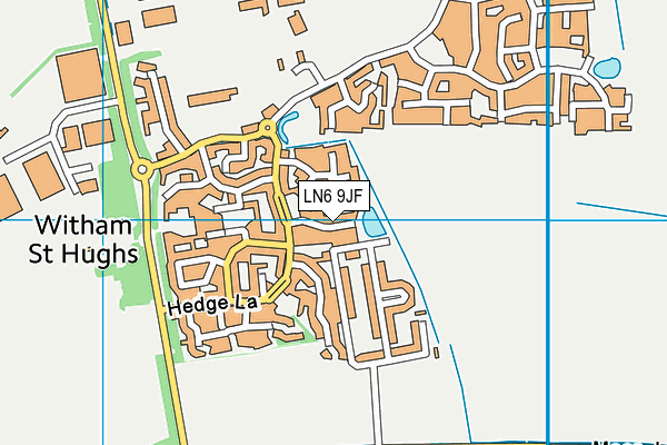 LN6 9JF map - OS VectorMap District (Ordnance Survey)