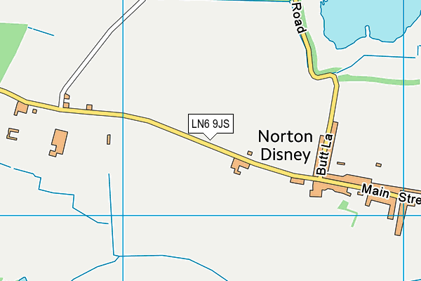 LN6 9JS map - OS VectorMap District (Ordnance Survey)