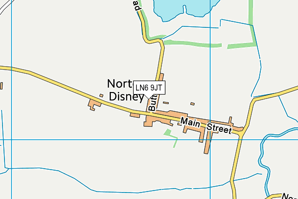 LN6 9JT map - OS VectorMap District (Ordnance Survey)