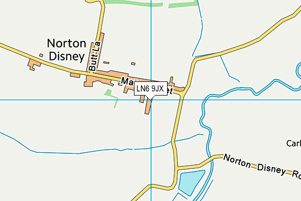 LN6 9JX map - OS VectorMap District (Ordnance Survey)