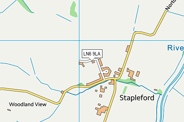 LN6 9LA map - OS VectorMap District (Ordnance Survey)