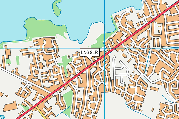LN6 9LR map - OS VectorMap District (Ordnance Survey)