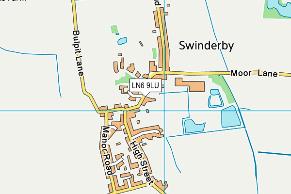 Swinderby All Saints Church of England Primary School map (LN6 9LU) - OS VectorMap District (Ordnance Survey)