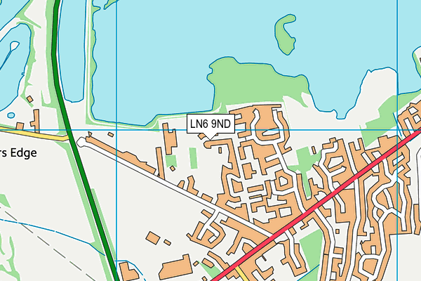 LN6 9ND map - OS VectorMap District (Ordnance Survey)