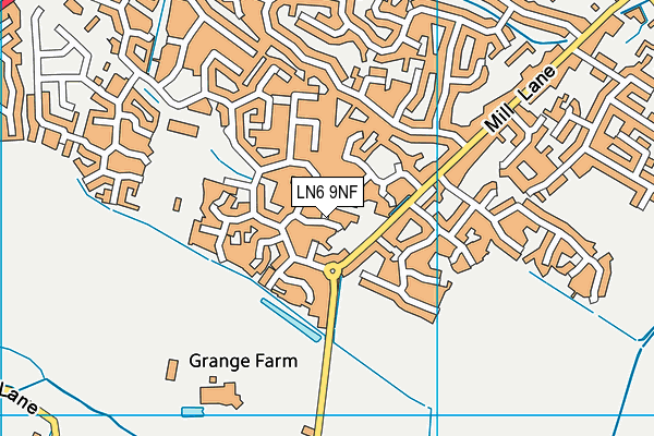 LN6 9NF map - OS VectorMap District (Ordnance Survey)