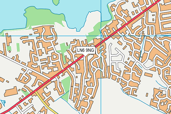 LN6 9NG map - OS VectorMap District (Ordnance Survey)